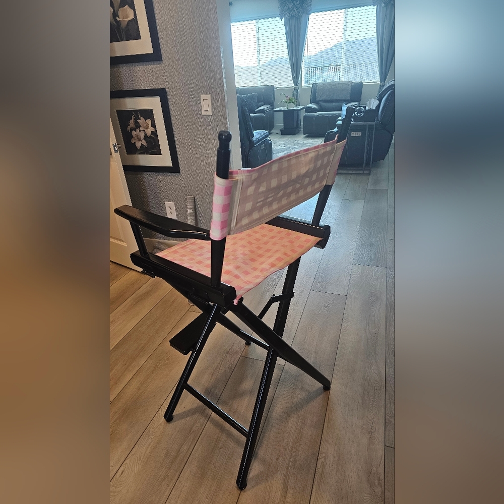 MAC Cosmetics Pink and Gray Director's Chair